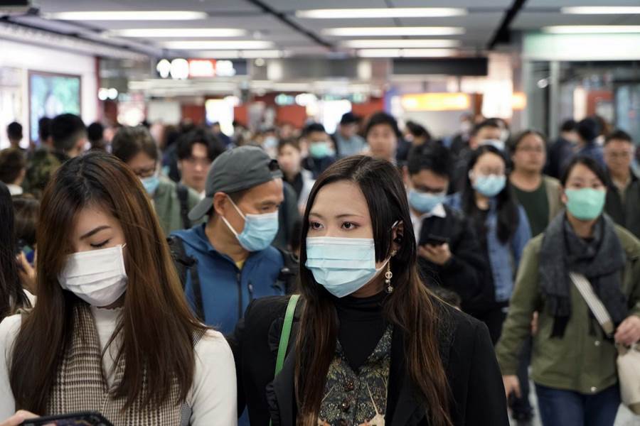 Situasi di Hong Kong saat COVID-19 menjadi mewabah (foto Associated Press)