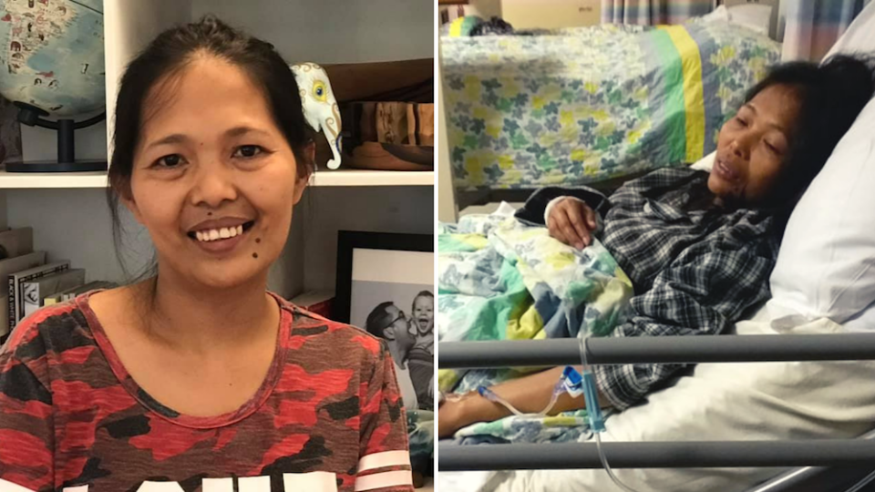 Filipino domestic worker Baby Jane Allas had her contract wrongfully terminated in 2019 after she was diagnosed with stage three cervical cancer. Photos: Jessica Cutrera