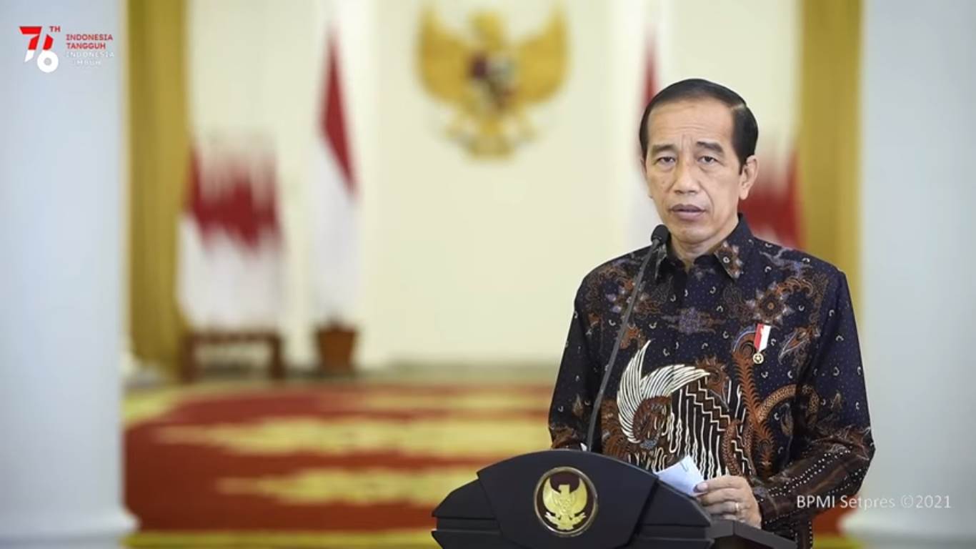 Presiden Joko Widodo Umumkan Perpanjangan PPKM Level 4 (Foto Youtube Sekretariat Kepresidenan)