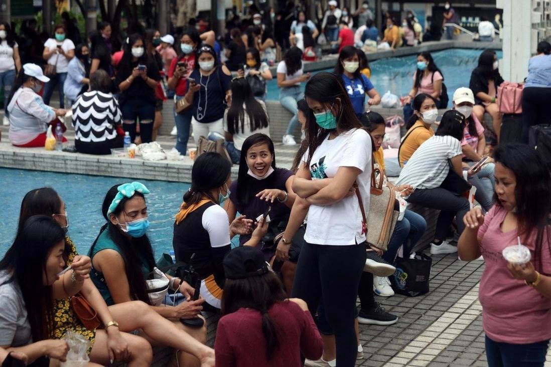 Foreign Domestic Helper in Hong Kong during pandemic (Foto SCMP)