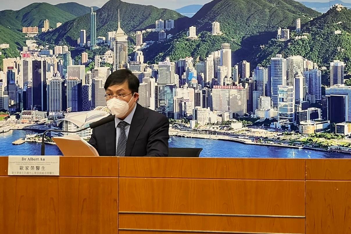 Dr.Albert Au dari Hong Kong Centre for Health Protection (CHP) (Foto HK01)