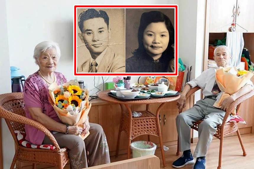 Pasangan Nenek Xu Guizhen dan Kakek Cao Zhenwei menikah diusia 94 tahun setelah terpisah selama 70 tahun (Foto China Daily)