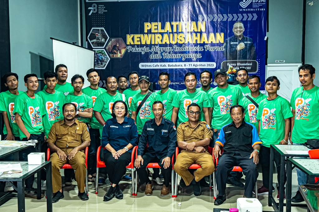 BP3MI Sumatera Utara Gelar Pelatihan Kewirausahaan Pekerja Migran Indonesia Purna (Foto Dok BP2MI)