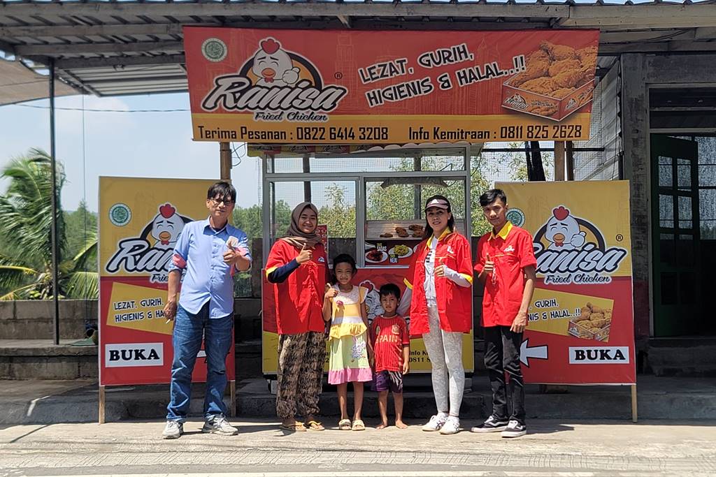 Salah satu gerai Ranisa Fried Chicken milik pekerja migran Indonesia (PMI) Hong Kong